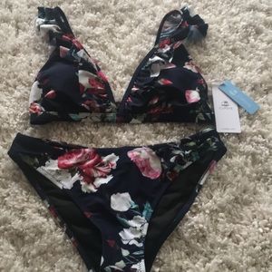 Cupshe  floral bikini new with tags